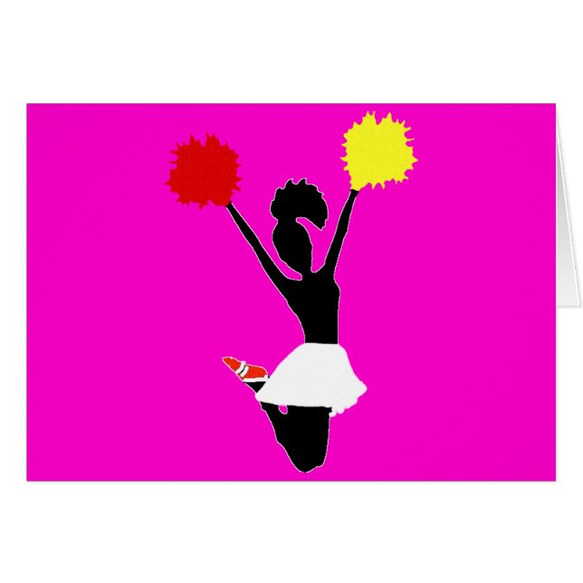 Silhouette de pom-pom girl (Devant horizontal)