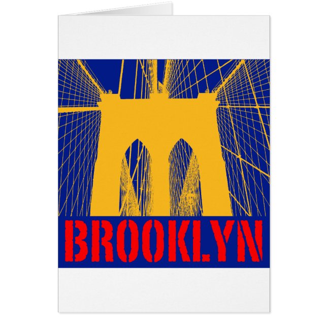 Silhouette de pont de Brooklyn (Devant)