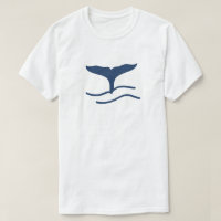 Silhouette de queue de baleine T-Shirt
