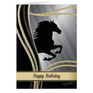 Silhouette du cheval noir