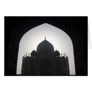 silhouette du taj mahal