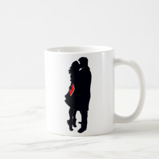 Silhouette d'un baiser (11 onces. tasse de café)