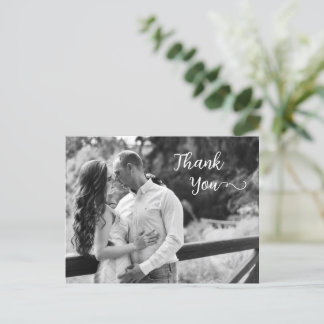 Silhouette élégante de feuilles Carte postale phot