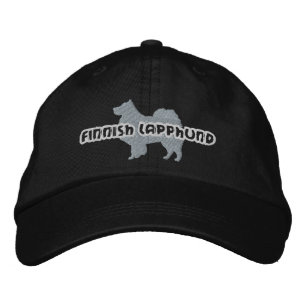 Silhouette Finnish Lapphund Embroidered Hat