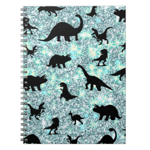 silhouette fish shark whale gradient Sparkle galax Notebook