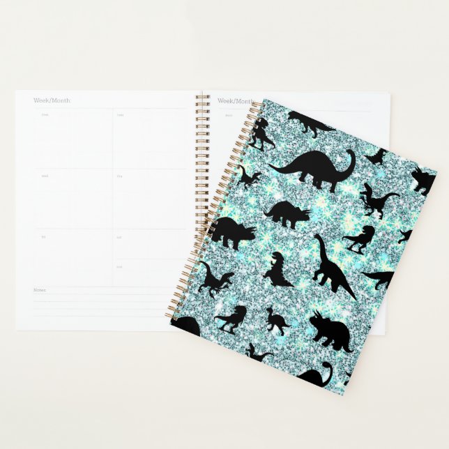 silhouette fish shark whale gradient Sparkle galax Planner (Display)