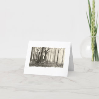Silhouette Forest Card