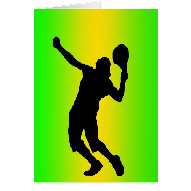 silhouette green serve card (Front)
