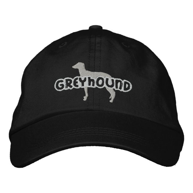 Silhouette Greyhound Casquette brodé (Devant)