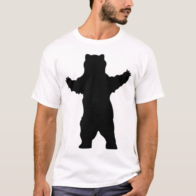 silhouette grizzly bear T-Shirt (Front)