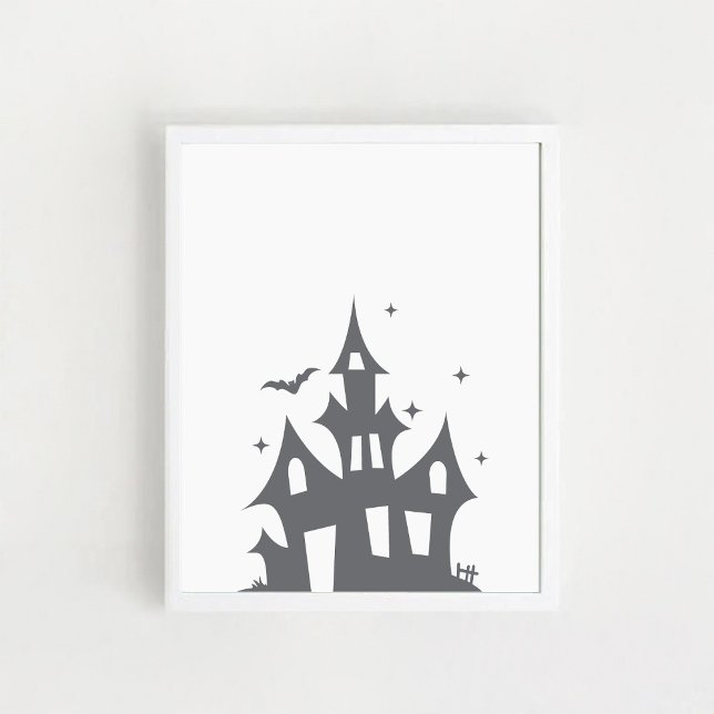 Silhouette Halloween House Poster (Creator Uploaded)