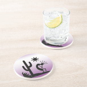 Silhouette Kokopelli Coaster