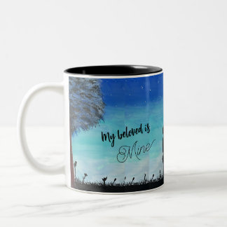 Silhouette Lovers Two-Tone Coffee Mug