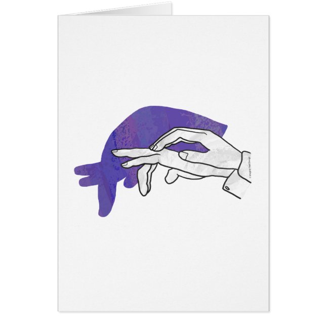 Silhouette main Anteater violet (Devant)