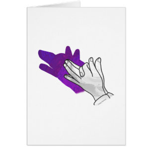 Silhouette main Wolf pourpre