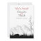 Silhouette Mountain Black, White and Red Wedding