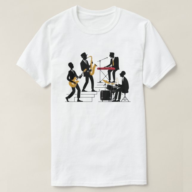 Silhouette Music Band T-Shirt (Design Front)