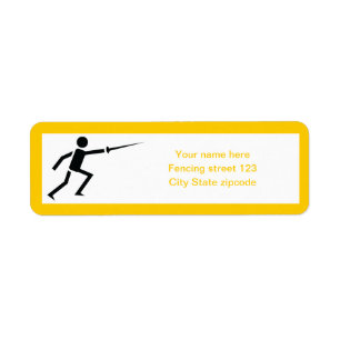 Silhouette noire Fencer avec clôture d'épée person