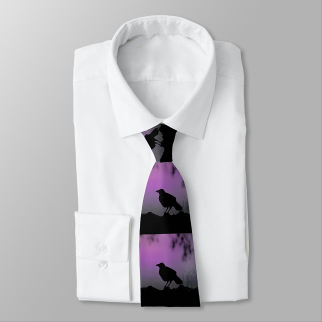 Silhouette Of A Crow Tie (Tied)