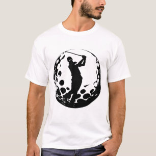 Silhouette of a Golfer Swinging T-Shirt