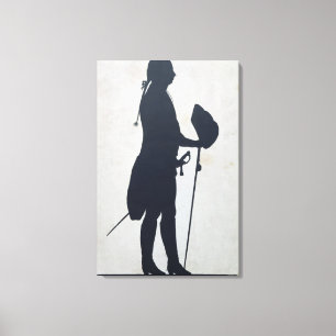 Silhouette of a Man Canvas Print