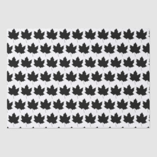Silhouette of a maple leaf tissue paper