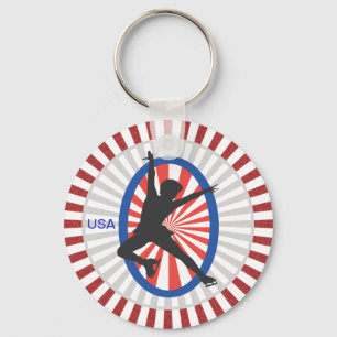 Silhouette of a Skater - Keychain