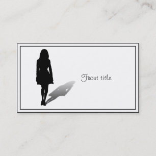 Silhouette of a Woman Business Card