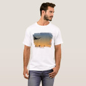 Silhouette of an airplane in flight T-Shirt (Front Full)
