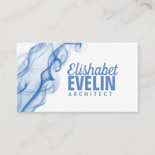 Silhouette Of Colored Smoke g79 Business Card