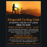Silhouette of Cyclist, Cycling Club Advertising Flyer<br><div class="desc">Silhouette of Cyclist,  Cycling Club Advertising Flyers By The Business Card Store.</div>