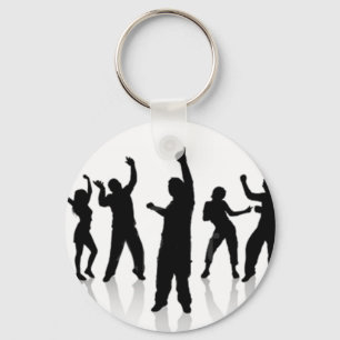 Silhouette of dance keychain