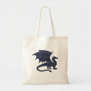 Silhouette of dragon - Choose background color Tote Bag