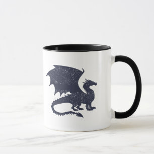 Silhouette of dragon - Choose background colour Mug