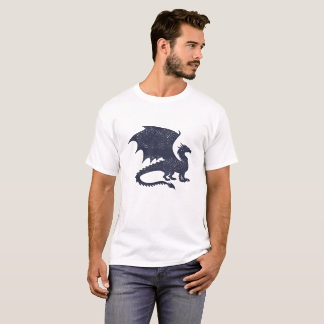 Silhouette of dragon - Choose background colour T-Shirt (Front Full)