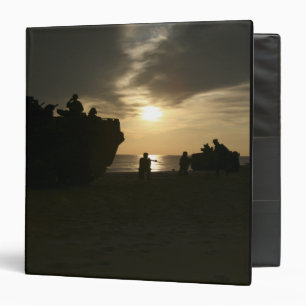 Silhouette of Marines Binder