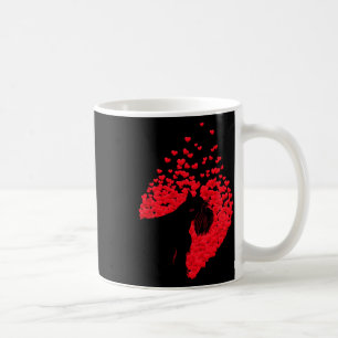Silhouette Of Schnauzer Dog With Heart Happy Valen Coffee Mug