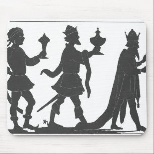 Silhouette of the Three Kings Mouse Pad