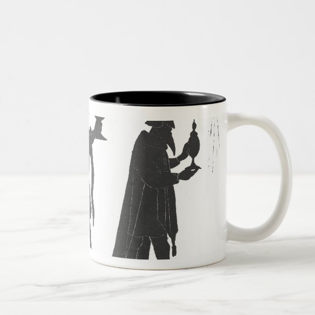 Silhouette of the Three Kings Two-Tone Coffee Mug (Right)