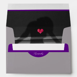 Silhouette of Woman Art/ Memorial & Funeral Envelope