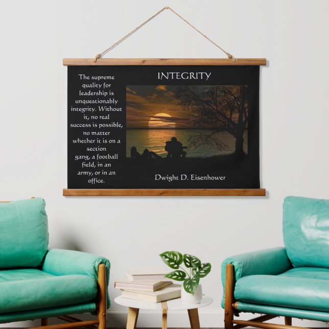 silhouette of young couple on the beach hanging tapestry (Living Room)