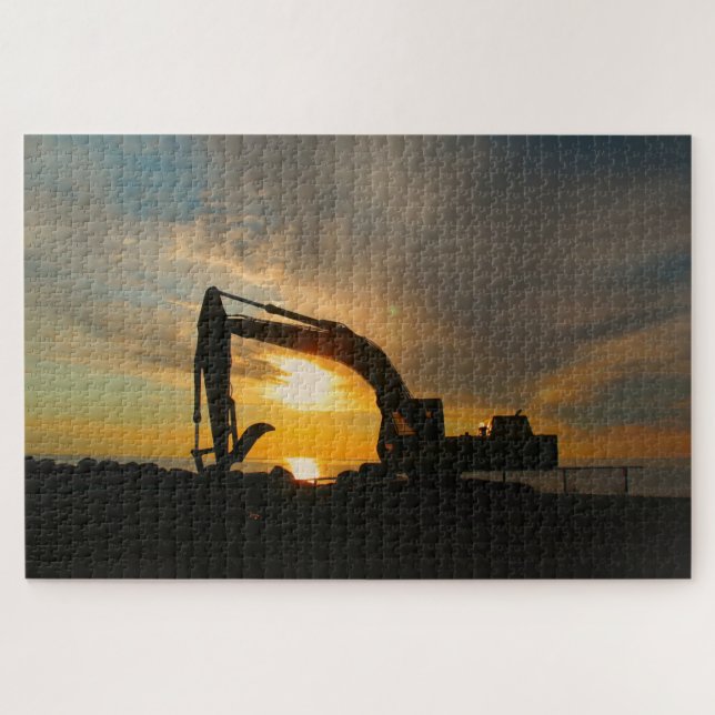 Silhouette on the Breakers Jigsaw Puzzle (Horizontal)