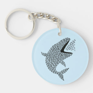 Silhouette Orca Keychain