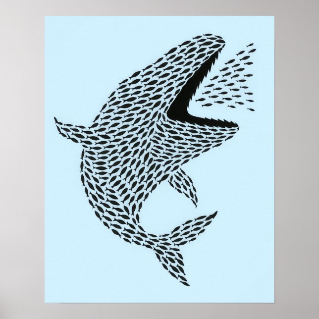 Silhouette Orca Poster (Front)