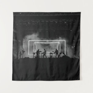 SILHOUETTE PHOTO OF ROCK BAND ON STAGE PERFORMING  TAPESTRY