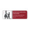 Silhouette Proposal Return Address Labels (red)
