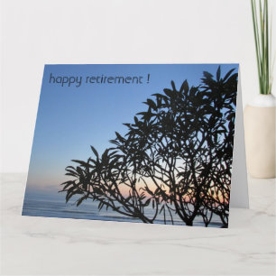silhouette retiring tree big card