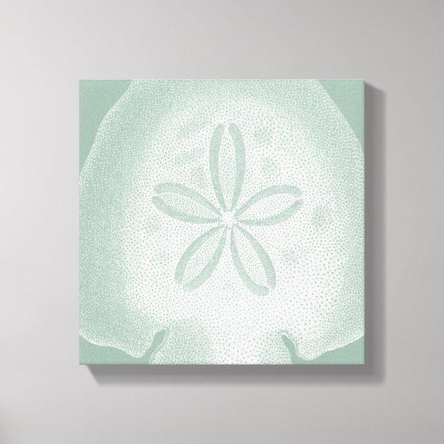 Silhouette Sand Dollar Canvas Print (Front)