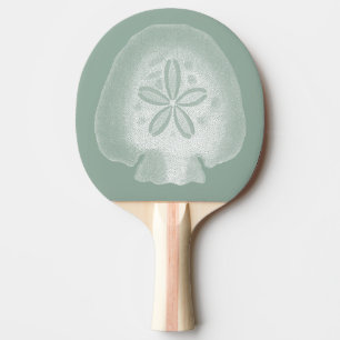 Silhouette Sand Dollar Ping Pong Paddle