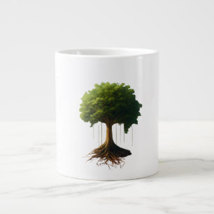Silhouette Strength: Jumbo Mug Design
